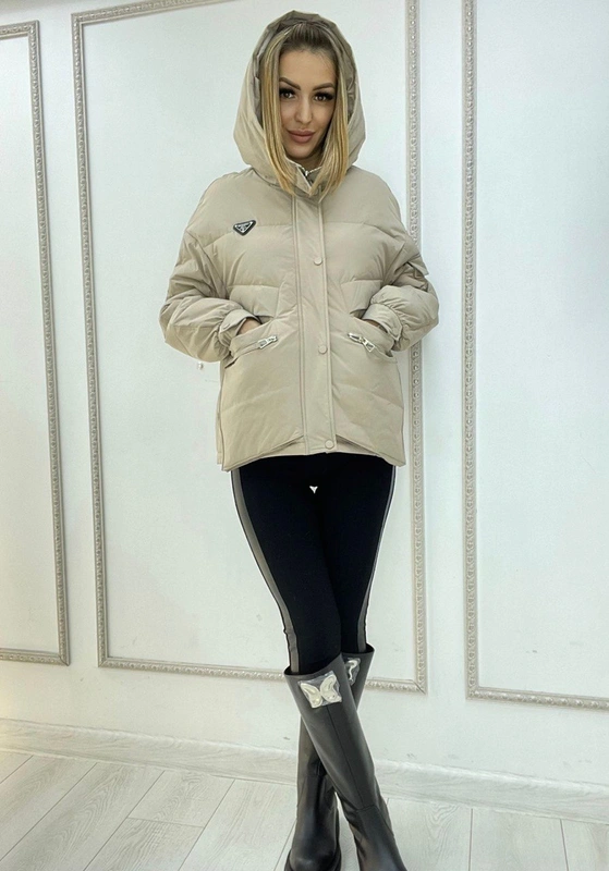 Куртка Prada бежевая модель-36