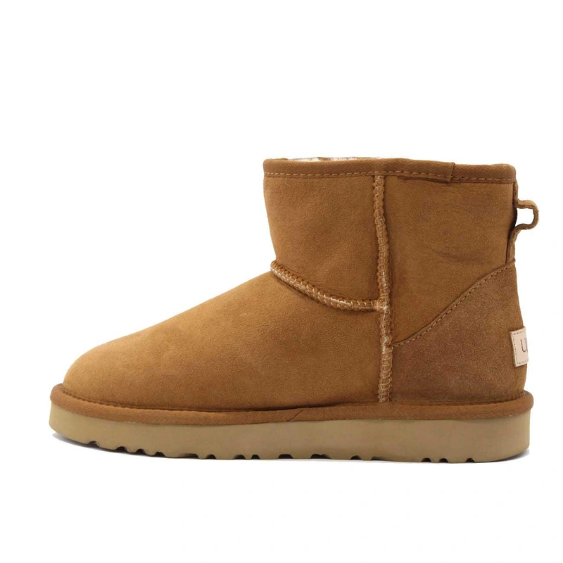 Угги женские ботинки UGG II Mini Classic Сhestnut фото-2