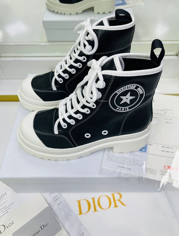 Ботинки женские Christian Dior чёрные А4946