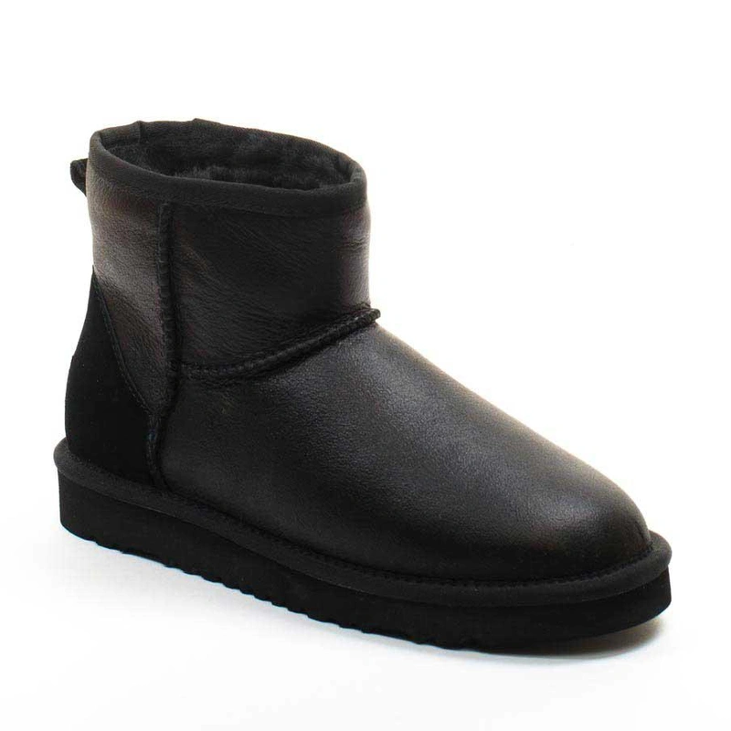 Угги женские ботинки UGG Mini Classic Metallic Black фото-2