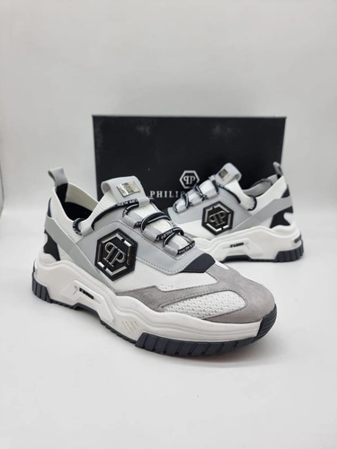 Кроссовки Philipp Plein Trainer Predator SABS-USC0122-PTE003N White-Grey фото-2