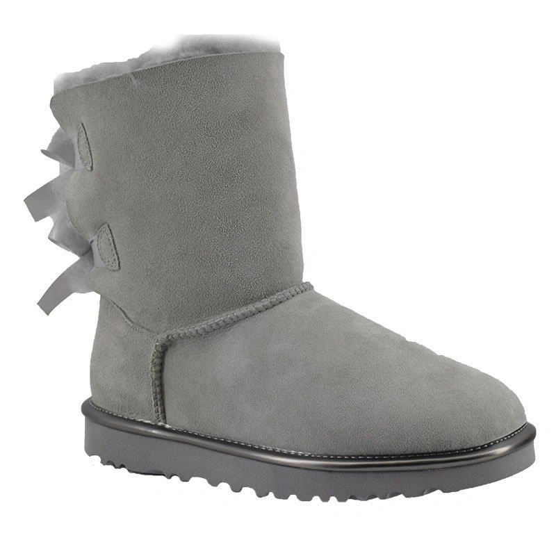 Угги женские UGG II Bailey Bow Metallic Geyser фото-3