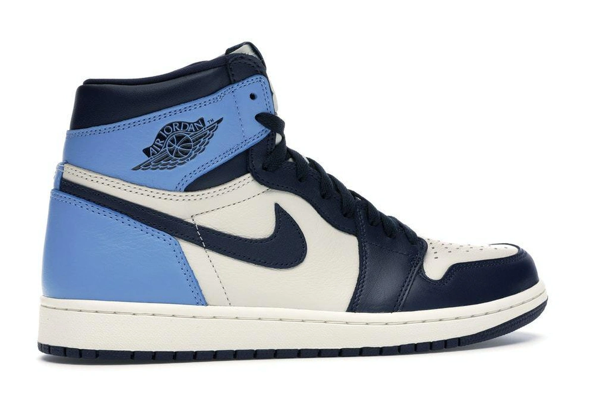 Кроссовки Nike Air Jordan 1 Retro Obsidian UNC BlueWhite фото-6