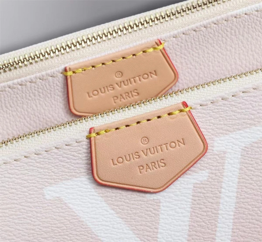 Клатч женский Louis Vuitton из канвы светло-розовый качество-люкс фото-6