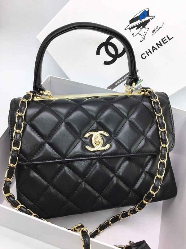 Женская сумка Chanel 24x18x9 черная A53910 фото-2