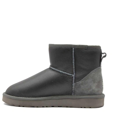 Угги женские ботинки UGG II Mini Classic Metallic Black фото-2