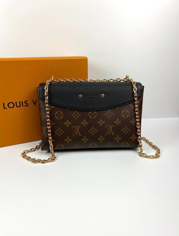 Женская сумка Louis Vuitton Saint-Placide премиум-люкс коричневая 25/16/7 см. a70357 фото-3