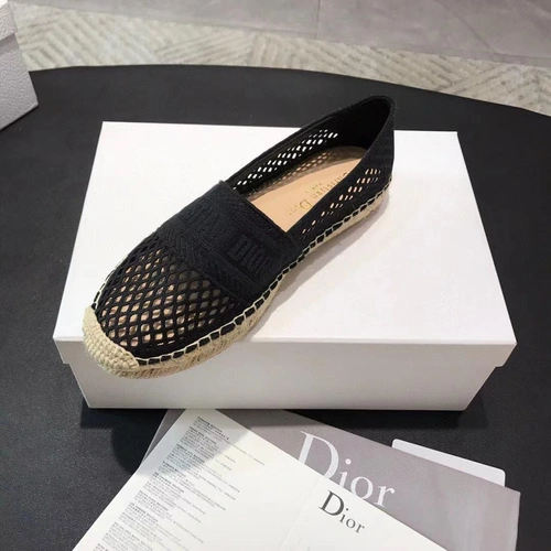 Эспадрильи женские Christian Dior ажурные черные коллекция лето 2021 фото-5