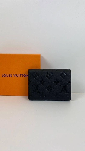 Кошелек Louis Vuitton черный премиум-люкс 12/9,5/2 фото-3