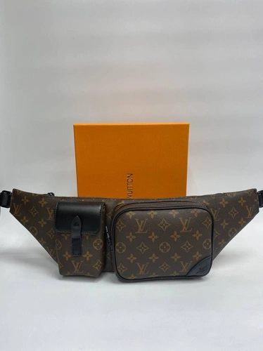 Поясная сумка Louis Vuitton Christopher из канвы коричневая 50/16/3