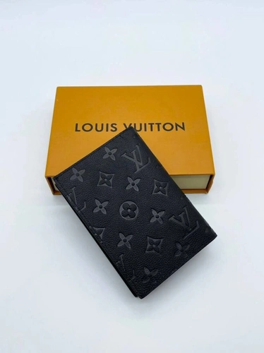 Обложка для паспорта Louis Vuitton A104135 чёрная 14/10 см