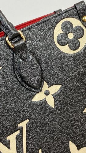 Женская сумка Louis Vuitton Onthego премиум-люкс черная MM 35*28 фото-3