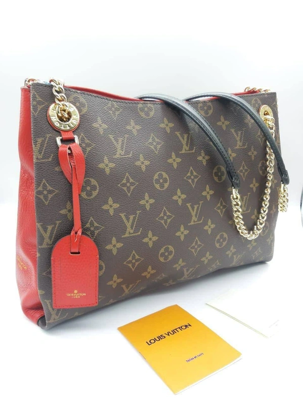 Женская кожаная сумка Louis Vuitton коричневая 35/27 A64273