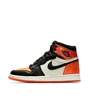 Кроссовки Nike Air Jordan 1 Mid OG Shattered Backboard AV3725-010 чёрно-оранжевые с белым фото-1