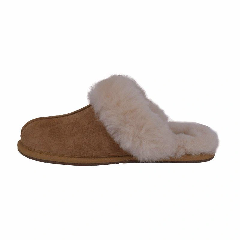 Угги тапочки женские UGG Slippers Scuffette II Chestnut фото-3