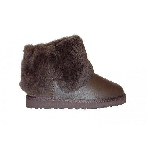 Угги детские UGG Kids Bailey Button Metallic Chocolate фото-3