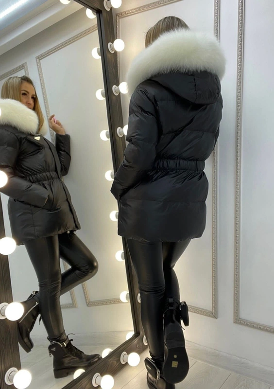 Куртка Prada черная + белая модель-27 фото-3