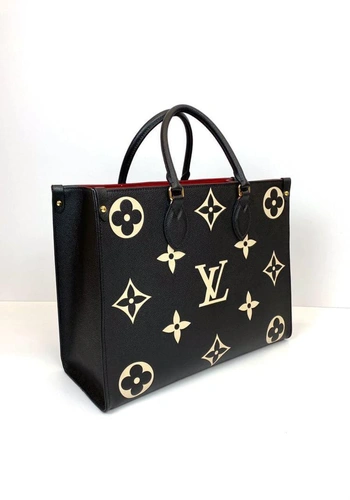 Женская сумка Louis Vuitton Onthego премиум-люкс черная MM 35*28