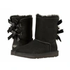 Угги детские UGG Kids Bailey Bow II Black фото-1