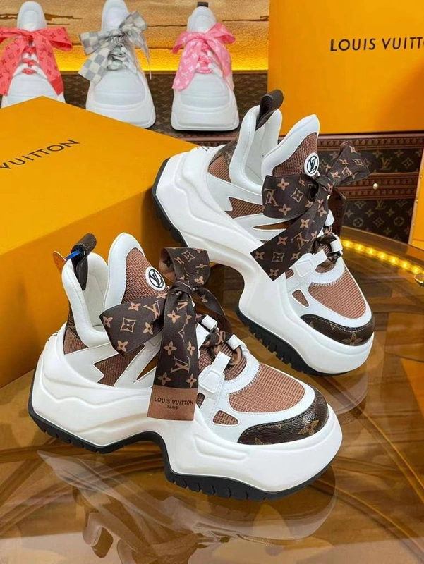 Кроссовки женские Louis Vuitton Archlight 2.0 1ABHZX-23 Brown/White