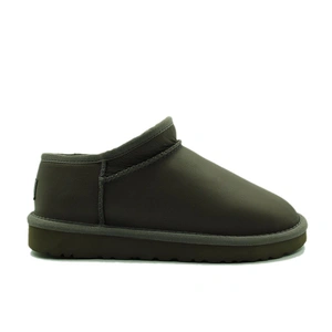 Угги женские ультра мини UGG Ultra Mini Tasman Metallic Grey фото-