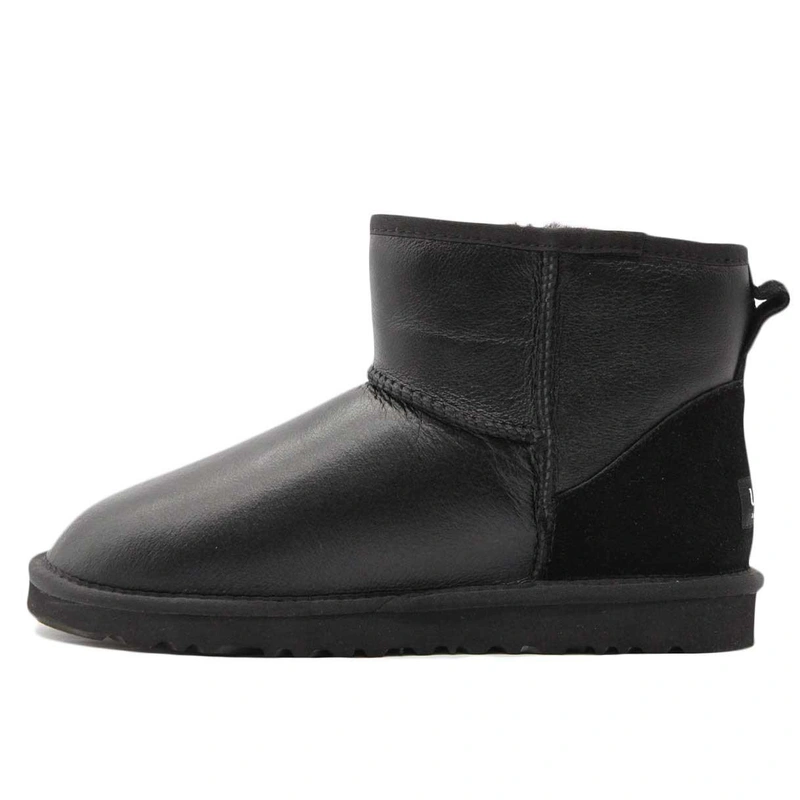 Угги мужские ботинки UGG Mini Classic Metallic Black фото-3