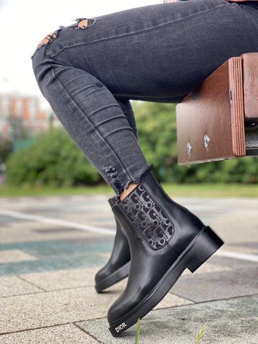 Ботинки женские Dior черные A52859 фото-6