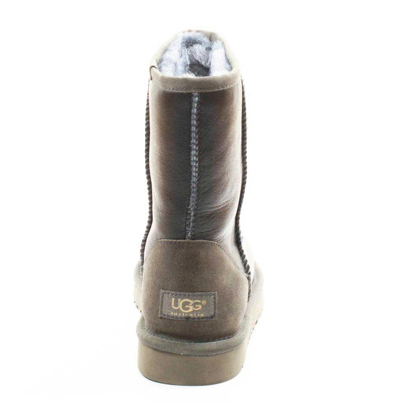 Угги женские ботинки UGG Classic Short Metallic Grey фото-4