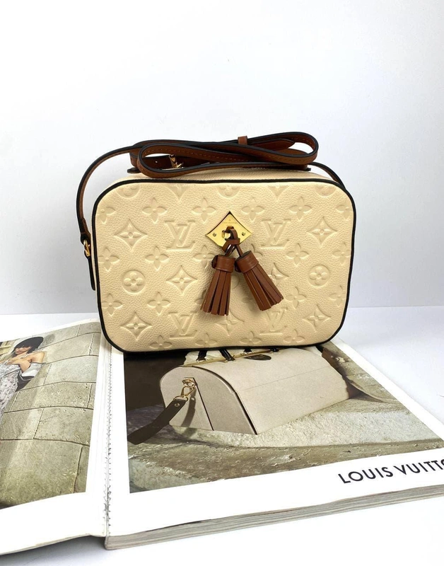 Женская сумка Louis Vuitton из канвы бежевая 22/15/7 см