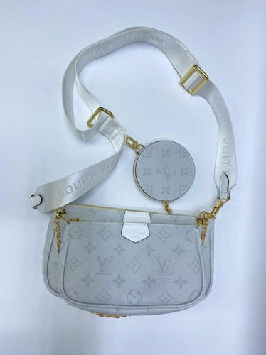 Клатч женский Louis Vuitton из канвы Monogram голубой качество-люкс фото-6