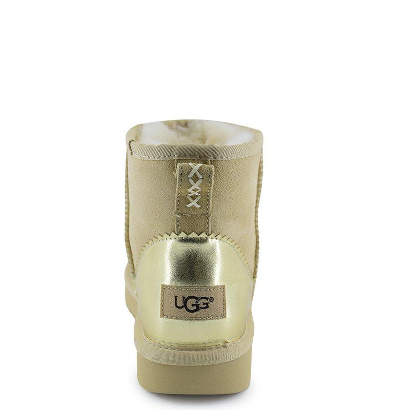 Угги женские мини UGG Classic Mini II Metallic Driftwood фото-2