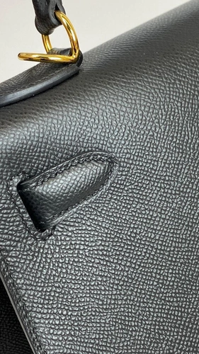 Женская кожаная сумка Hermes премиум-люкс черная A59032 фото-9