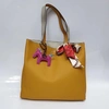 Женская кожаная сумка-шоппер Hermes оранжевая 40/35/10 фото-1