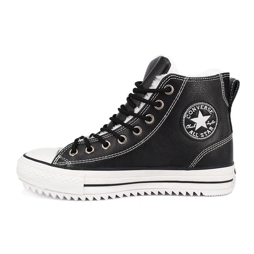 Кеды Converse All Star 144733 Black White с мехом фото-4