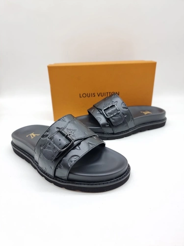 Шлёпанцы мужские Louis Vuitton Foch A110006 Black фото-2