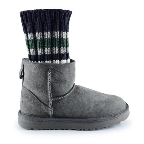 Угги женские UGG Sacai Knit Classic Mini II Grey