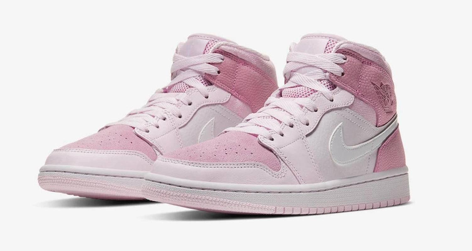 Кроссовки Nike Air Jordan 1 Retro Low Digital Pink фото-2