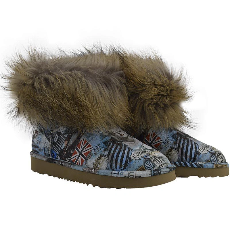 Угги женские Джимми Чу UGG Jimmy Choo Travel Fox Blue фото-4