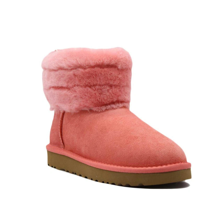 Угги женские ботинки UGG Mini Fluff Quilted Boot Lantana фото-2