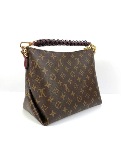 Женская сумка Louis Vuitton Beaubourg Hobo Monogram коричневая премиум-люкс 25/21/15 см фото-5