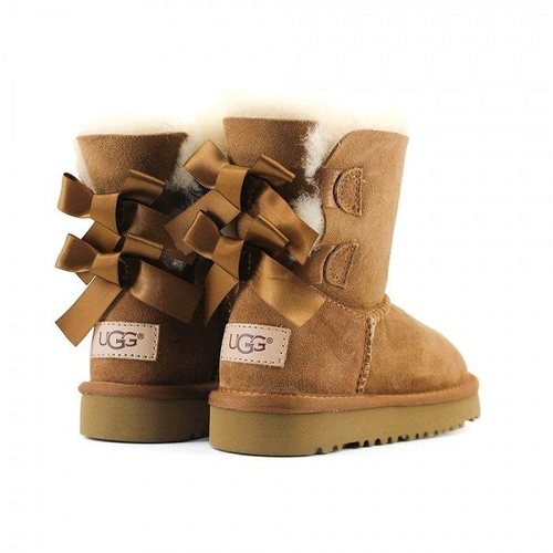 Угги детские UGG Kids Bailey Bow II Chestnut