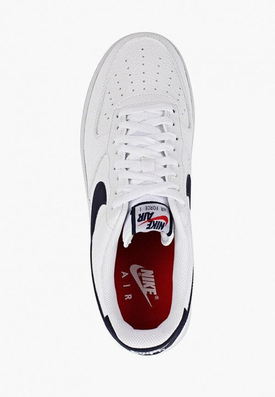 Кроссовки Nike Air Force 1 ’07 White/Obsidian-University Red фото-4