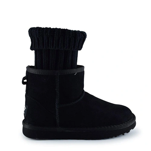 Угги женские UGG Sacai Knit Classic Mini II Black