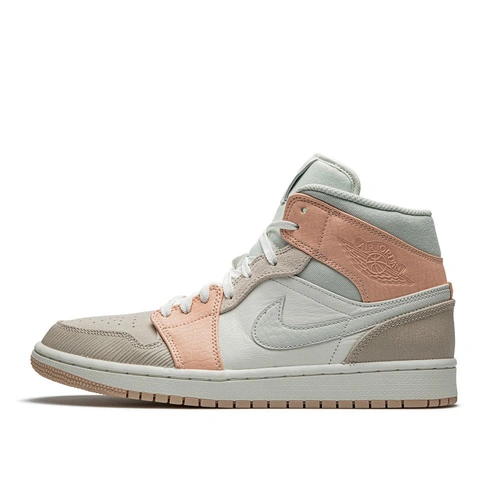 Кроссовки Nike Air Jordan 1 Mid Milan White Beige CV3044-100 бело-бежевые