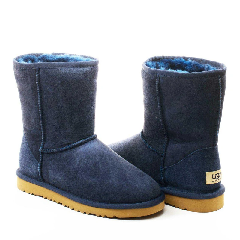 Угги женские ботинки UGG Classic Short Navi фото-4