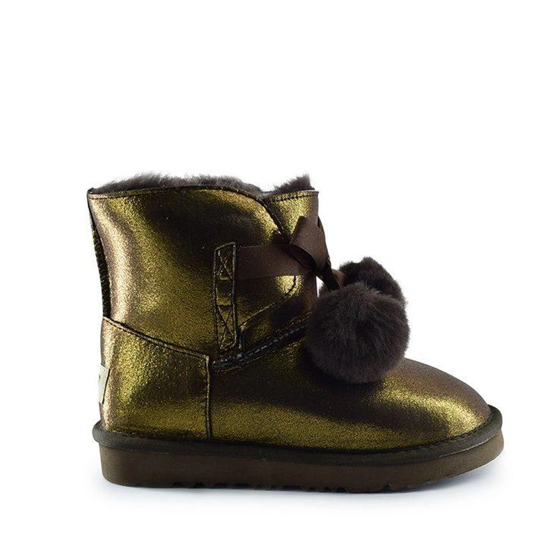 Угги детские UGG Kids Gita Metallic Chocolate