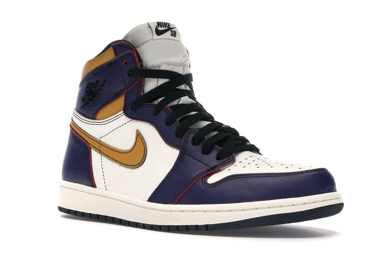 Кроссовки Nike Air Jordan 1 Retro High OG Defiant SB LAKERS фото-3