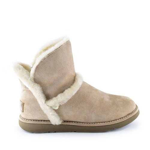 Угги женские ботинки UGG Luxe Spill Seam Mini Boot Fawn