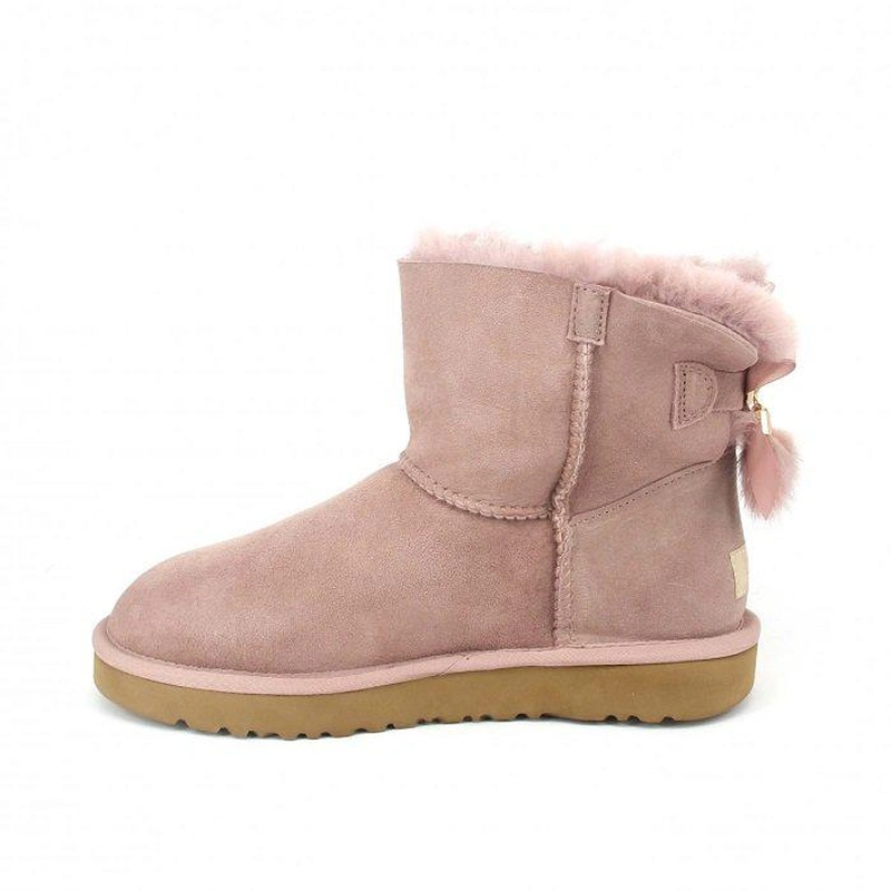 Угги женские мини UGG Bailey Bow Tassel Duck фото-2