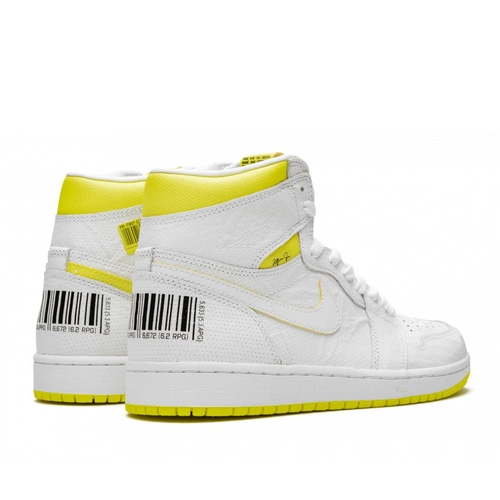 Кроссовки Nike Air Jordan 1 Retro High OG GS First Class Flight 555088-170 белые фото-5